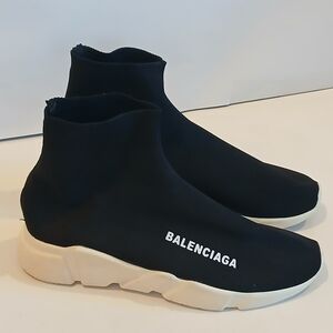 Balenciaga 2.0 Speed Black Sock Sneakers Mens Size 10